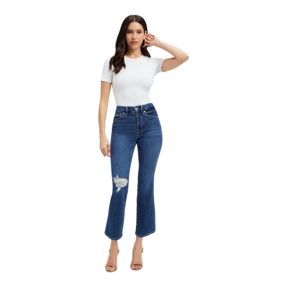 Good American Good Legs Skinny Cropped Cashmere Jeans NWT